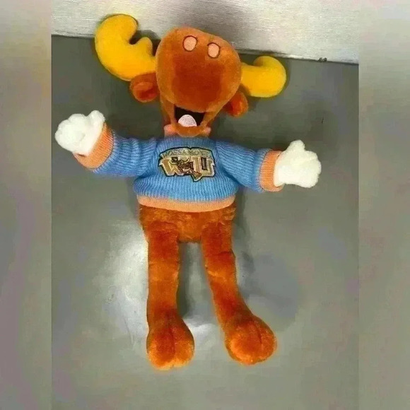 Bullwinkle Moose Wossa Motta Vintage 12" Plush - Picture 2 of 4